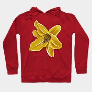 Bright Yellow Floral Hoodie